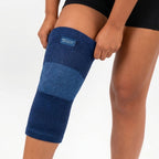 Navy bamboo knee compression sleeve