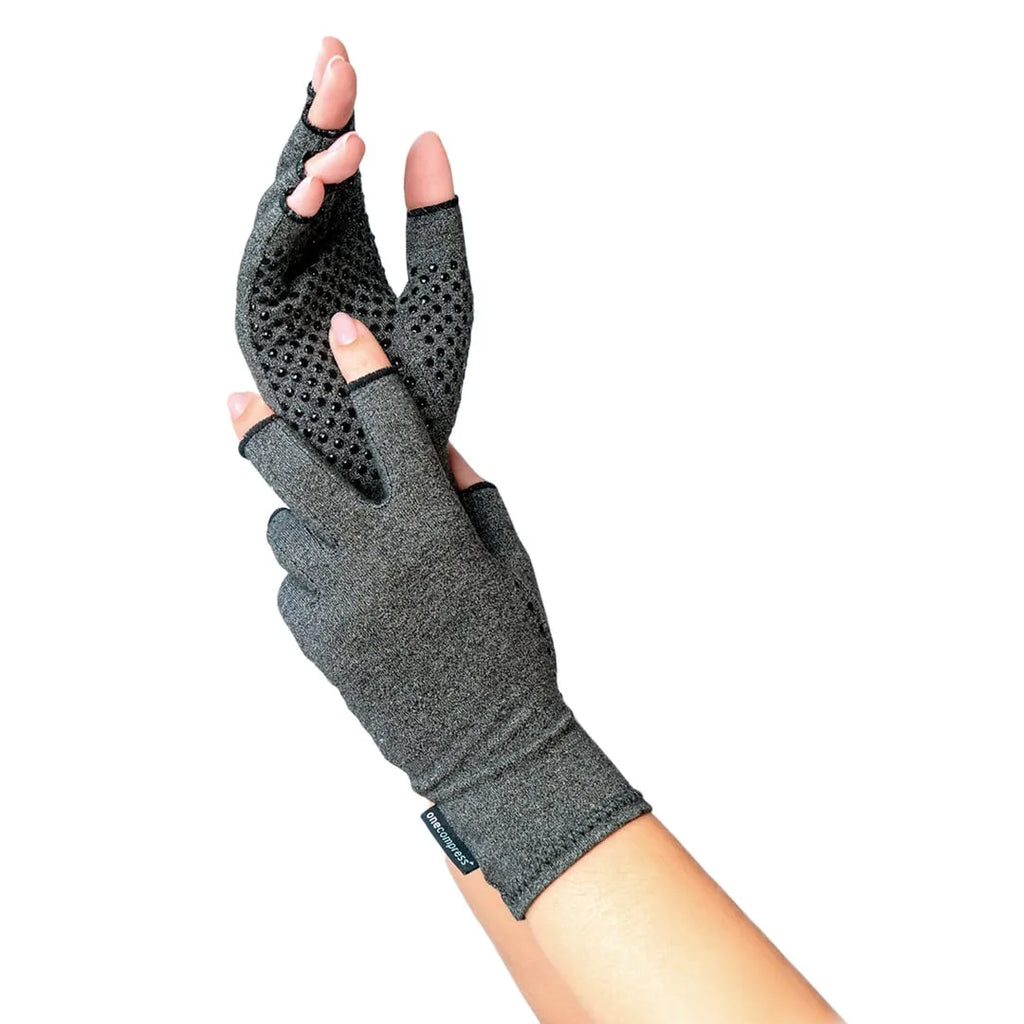 OneCompress™ Bamboo Compression Gloves – Open Finger