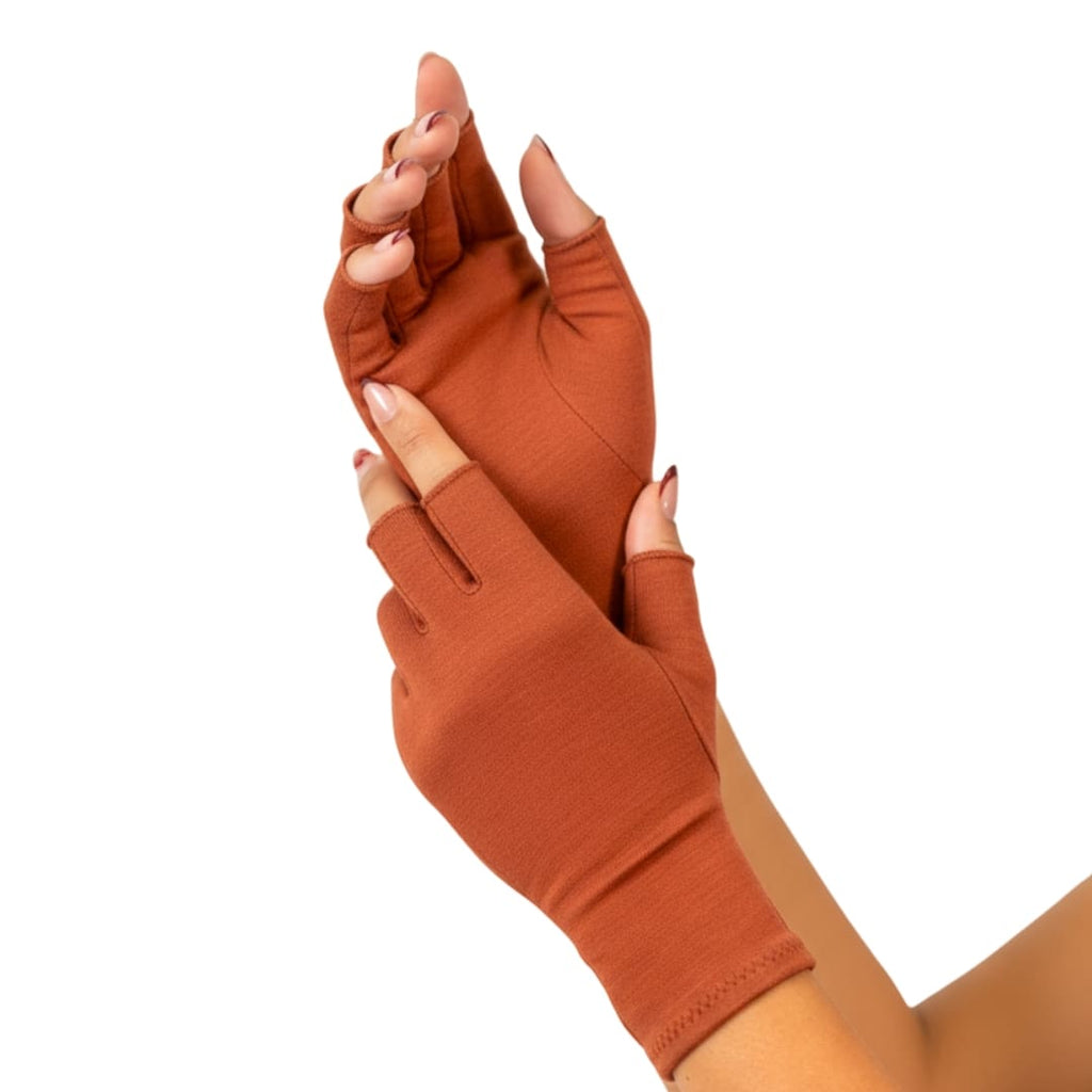 OneCompress™ Bamboo Compression Gloves – Open Finger