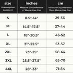 Bamboo compression leg sleeve size chart